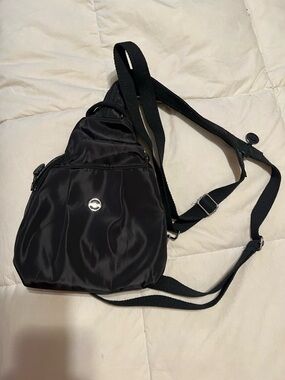 SHEIN Black Satin Crossbody Sling bag